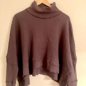 We The Free Purple Turtleneck Sweater